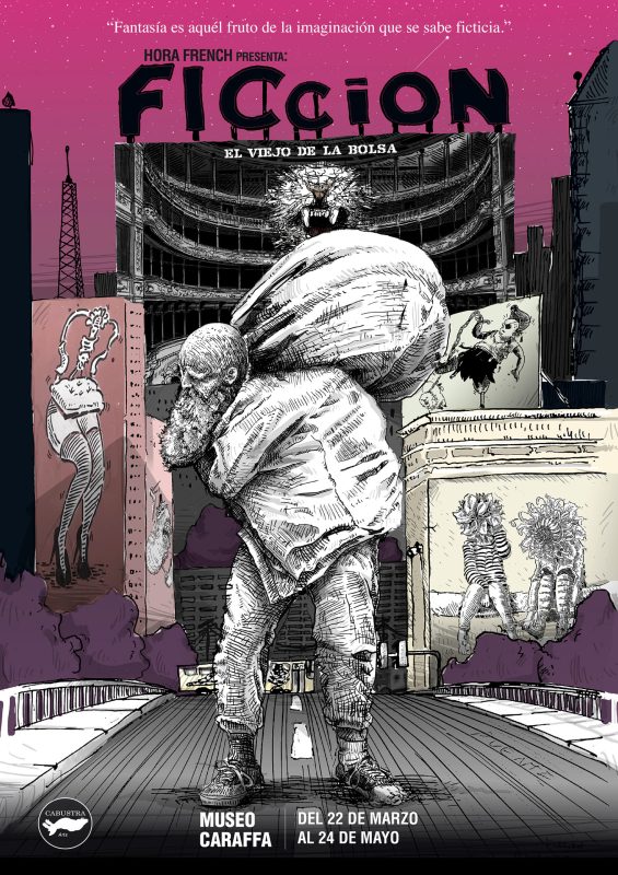 Póster Ficción corto sobre la exposición de Hora Frencha en el museo Caraffa, Córdoba by Cabustra Entertainment. Director Hora French